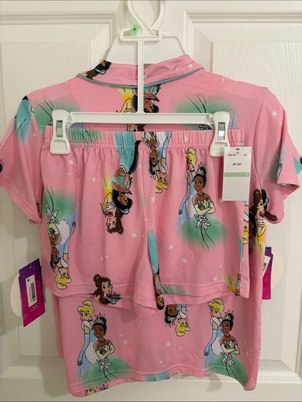 Disney princess Pink Girls Pajama Set